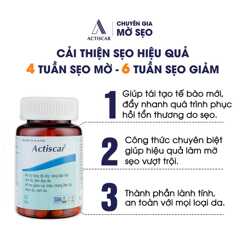 Công dụng viên uống Actiscar
